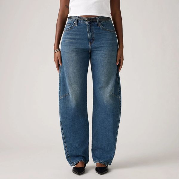 Levi's Baggy Dad Barrel Women's Jeans Most Wanted - Dark Wash