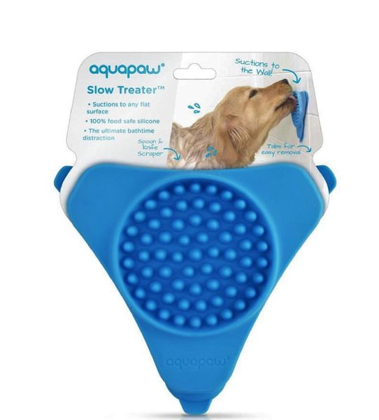 Aquapaw Slow Treater - Suction - Silicone Plastic - Blue