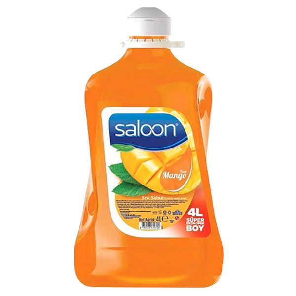 Saloon Liquid Hand Wash Soap - Mango - 4 Litres