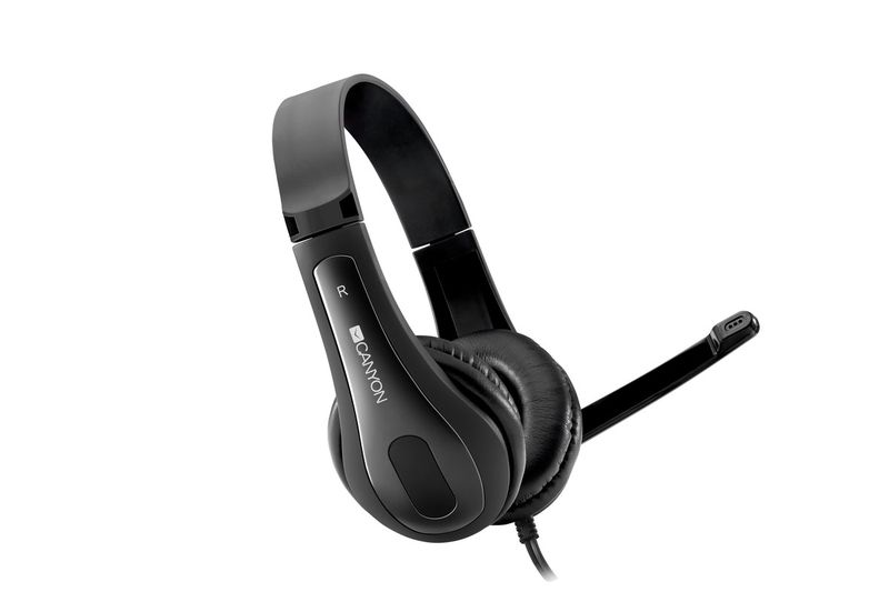 Canyon Wired PC Headset with Microphone - Black