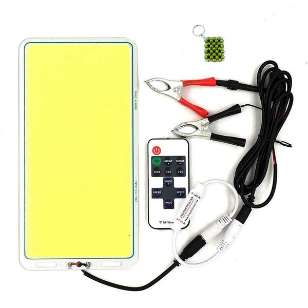 LED Panel Outdoor Camping Lamp With RF Remote - &amp; Key Holder