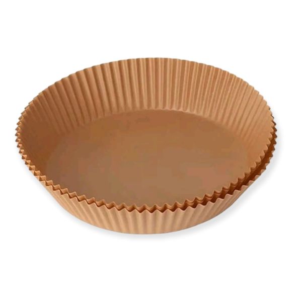 Disposable Air Fryer Greaseproof Paper Liners – 100 Pieces (23cm x 5.5cm)