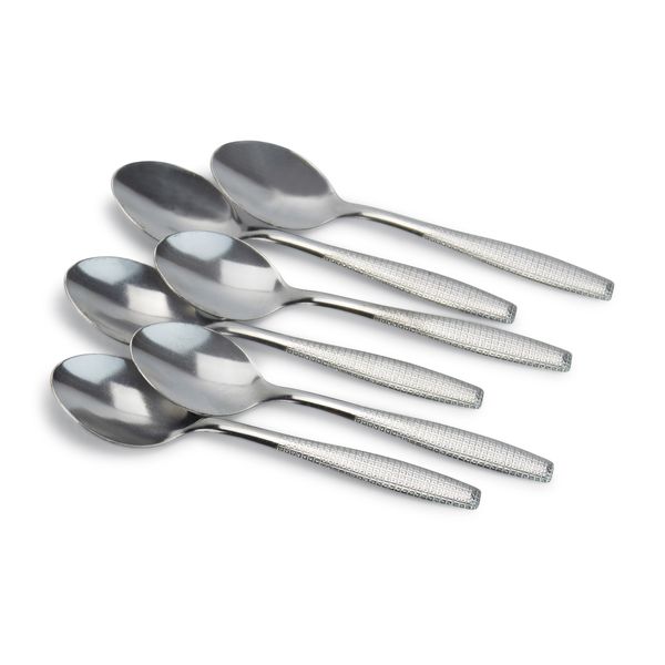HillHouse - Teaspoons - Cutlery - Stainless Steel - Silver - 6 Piece