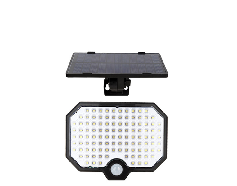 Solar LED Floodlight, 100W Power, 6500K Cold Light, IP65