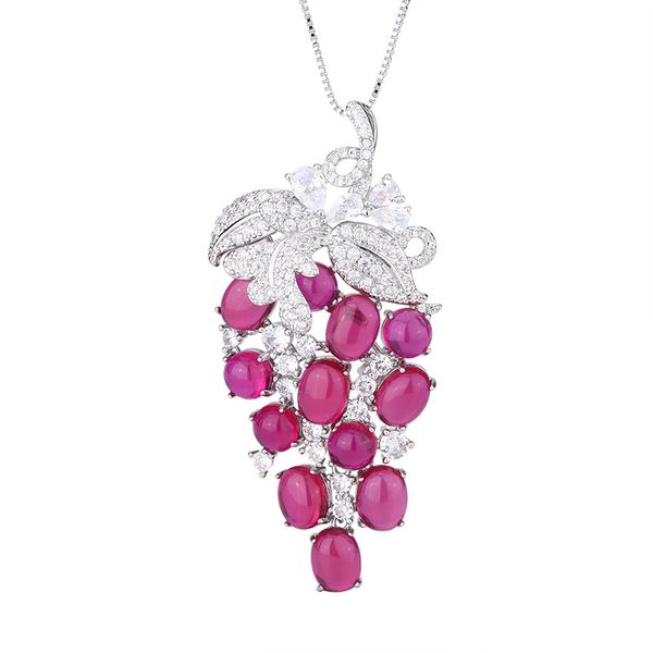 ZELTRYN Pigeon Blood Ruby Necklace
