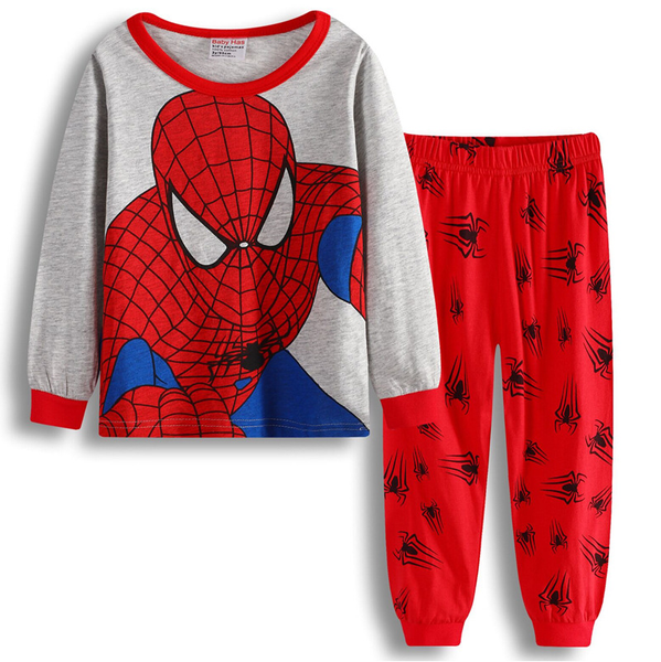 Boys Inspired Spiderman Cartoon Pyjamas