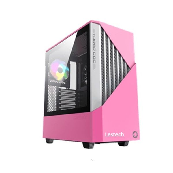 LESTECH GAMING SERIES AMD AM4 Ryzen5 5500 Pink-White Desktop