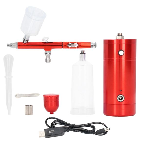 Rechargeable Cordless Airbrush Gun for Tattoo &amp; Cake