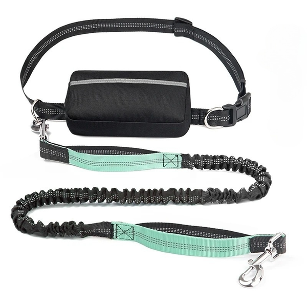 Hands Free Dog Leash for Running Walking Training Hiking, Reflective Leash