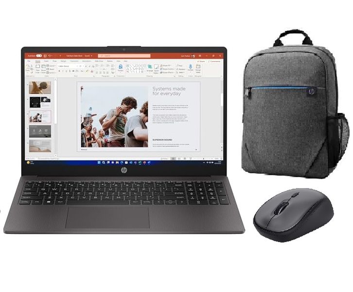 HP 250 G10 Celeron 8GB 256GB NVMe Laptop with HP Backpack