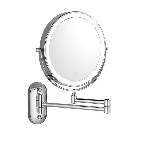 8-Inch Wall Mounted Makeup Mirror with 10X Magnification