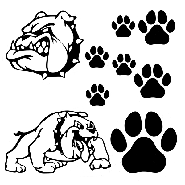 TrendSpire American Bulldog Vinyl Stickers