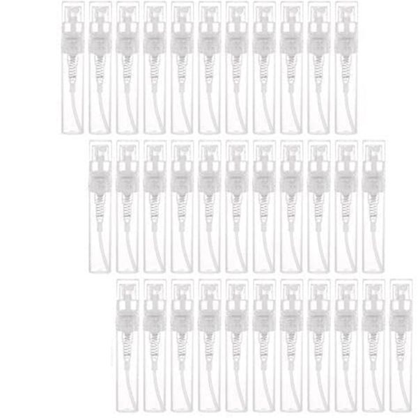 120Pcs Transparent Empty Spray Bottles 3Ml Plastic Mini Container
