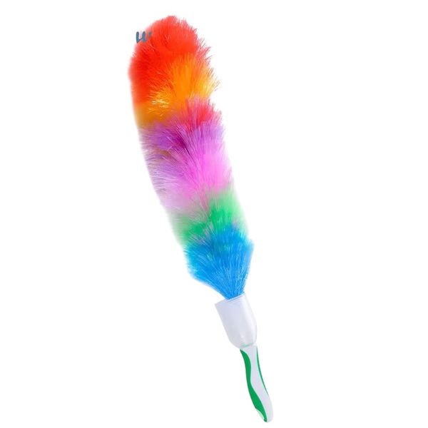 Colorful bendable feather duster With Lid