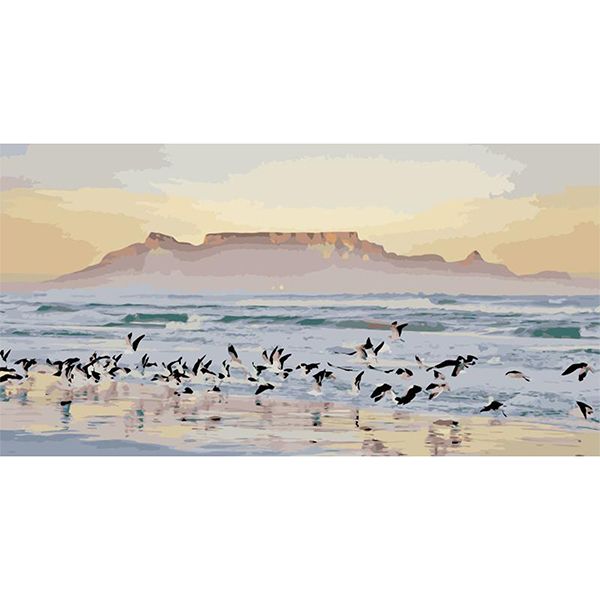 Iconix Painting By Numbers for Adults |Table Mountain Morning Glory