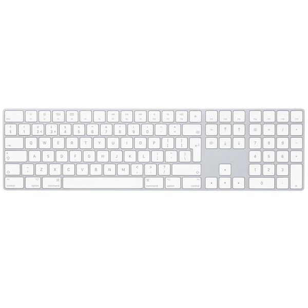 Apple Magic Wireless Keyboard With Numeric Keypad (Lightning) - White