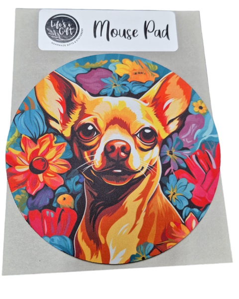 Funky 20cm Round Mouse Pad - Proud looking Chihuahua