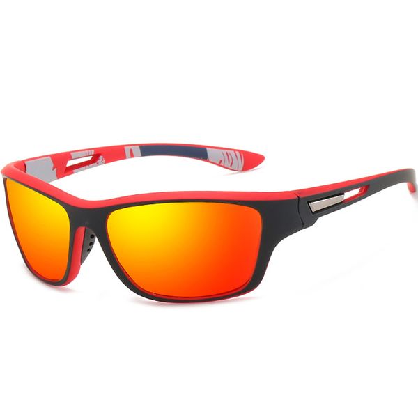 Stylish Sport Polarized Folding Sunglasses-Black and White Frame