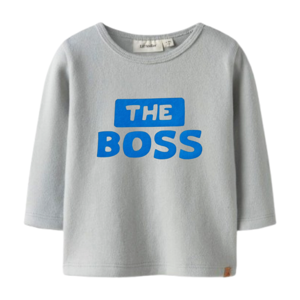 The Boss 3-6 Months Cute Baby Slogan Long Sleeve T-shirt Vest