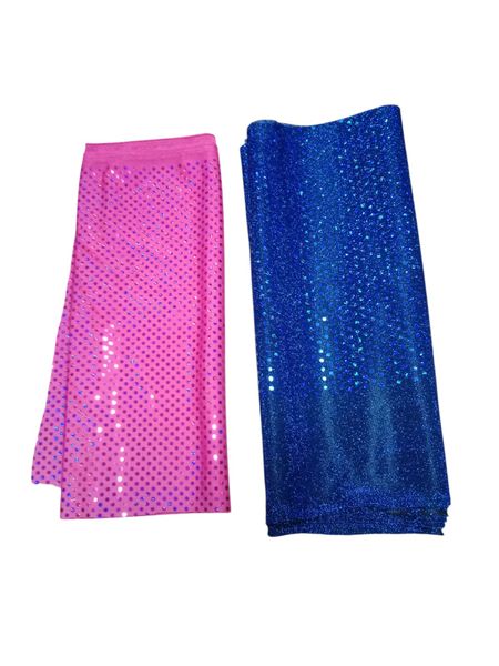 Sequin Fabric Runners - 2 Pack - Pink and Blue