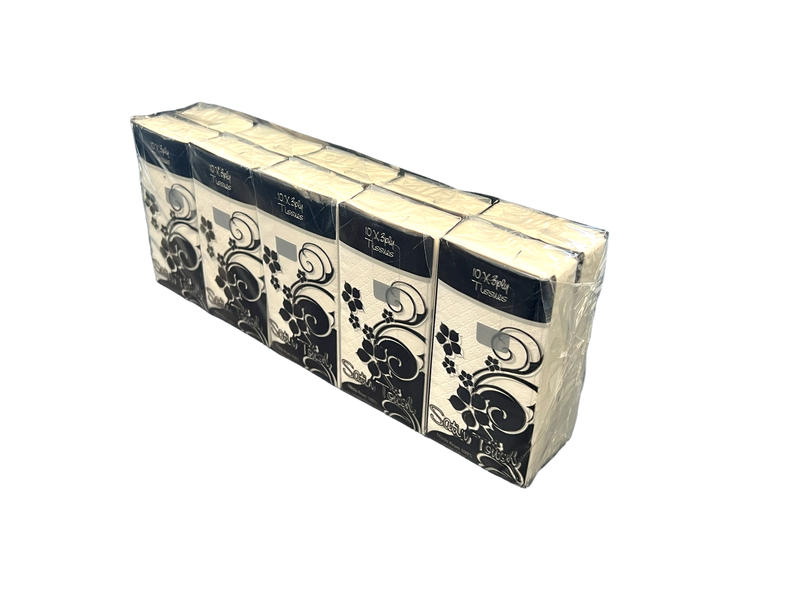 Satin Touch Luxury 3-Ply Facial Tissue Pockets 10's x 10 x 20