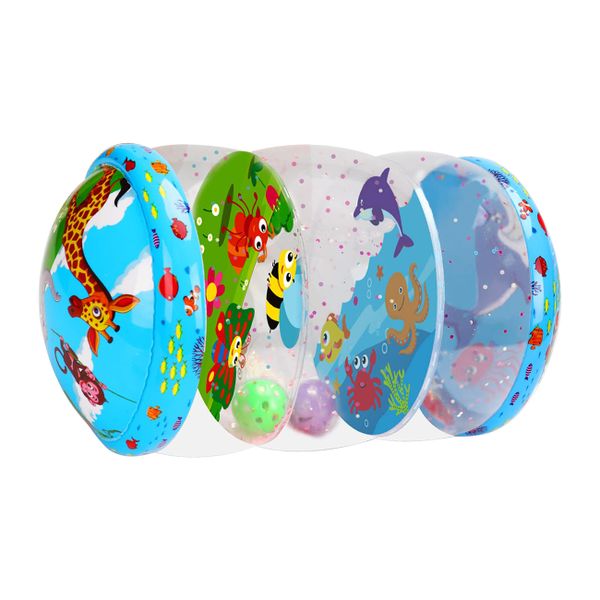 Inflatable Baby Crawling Roller &amp; Ball Drop Toy-Early Education Exercise