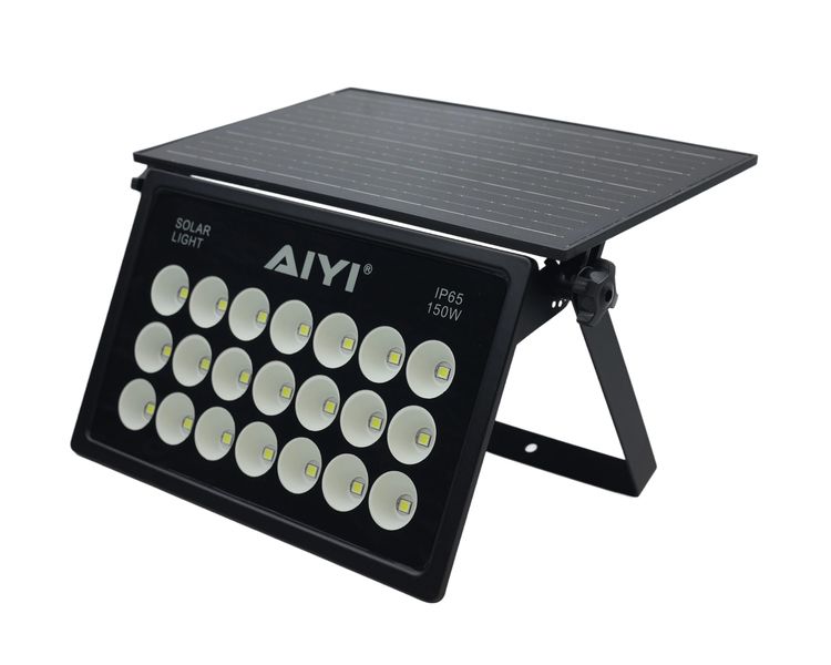 AIYI 150W Integrated Solar Flood Light with Remote Control AY399-040