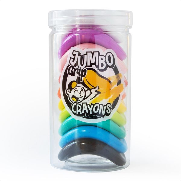 Set of 10 Jumbo Grip Crayons