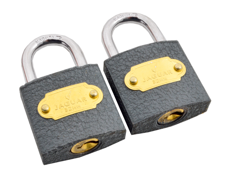 Sanlic Jaguar 2pack Iron Padlock 32mm