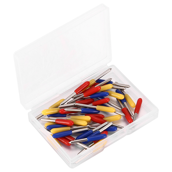 45Pcs 30 45 60 Degree Roland Cutting Plotter Cutter Knife Blades Offset Ref