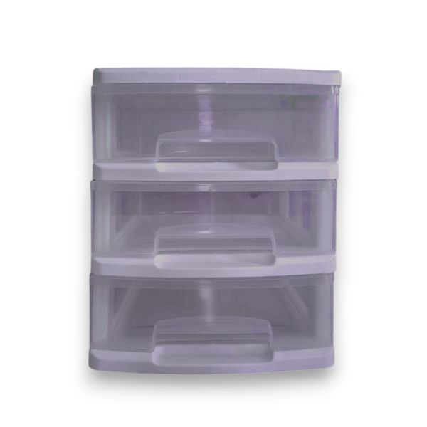 White A4 3 Drawer Storage Unit
