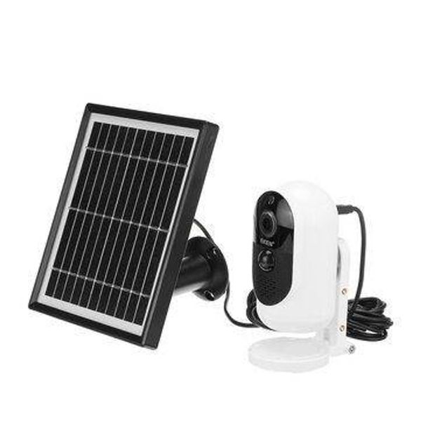 1080P Outdoor Rechargeable Battery Solar Panel PIR Alarm WiFi Camera