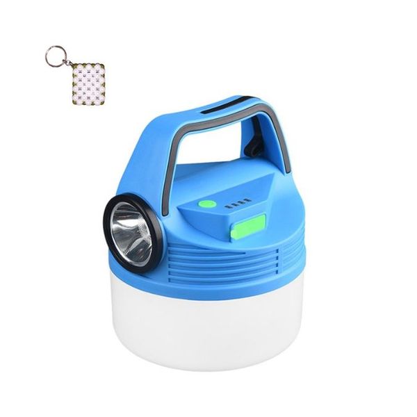Aerbes AB-TA227 Blue Waterproof Outdoor Solar Camping Light And A Keyholder