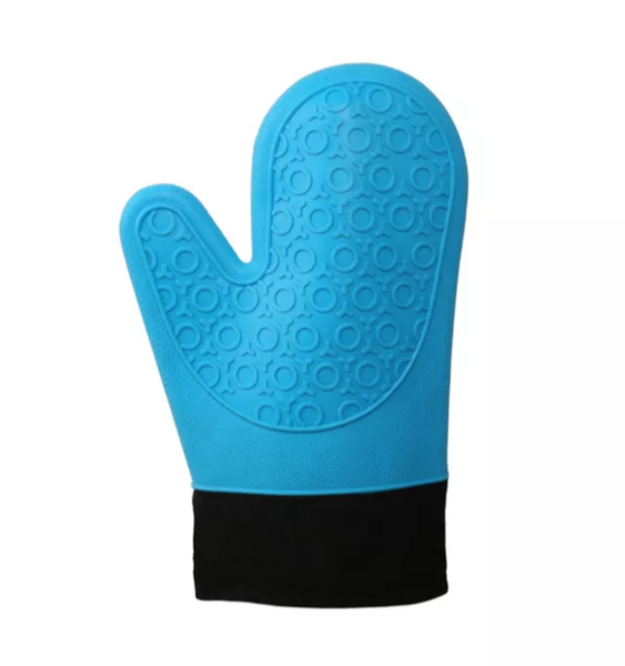 Silicone &amp; Fabric Oven Glove / Mitts - Pair