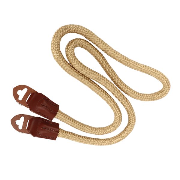 Portable Cowhide Nylon Camera Neck Shoulder Strap Black