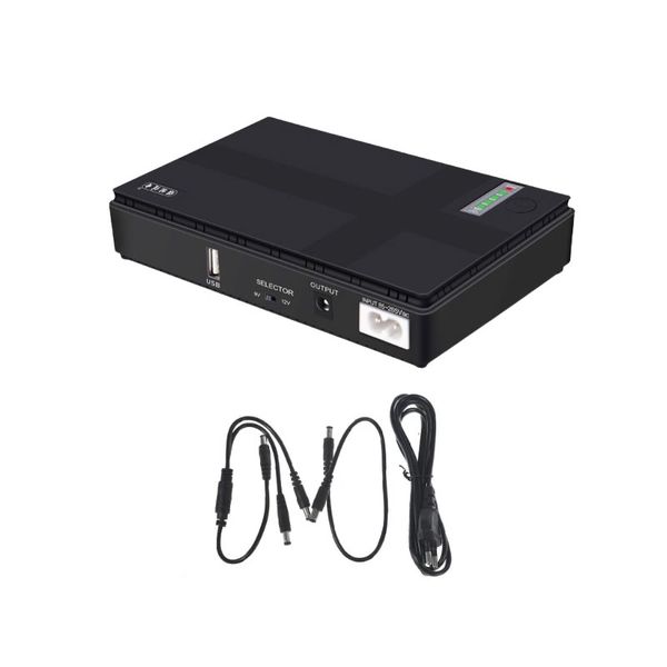 10400 mAh Black Mini Portable DC UPS-DC1018P