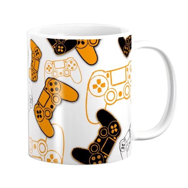Pappa Joe Mug - Game Controller Yellow &amp; Black
