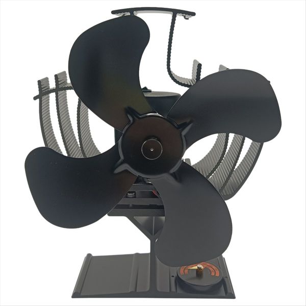 Wood Stove Fan Heat Powered 4-Blade Fireplace Fan for Wood/Fireplace