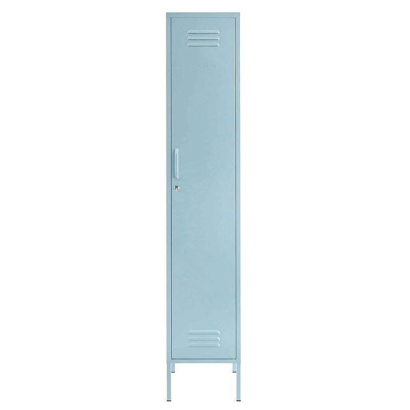 Steel Single Door Skinny Wardrobe Storage Ocean Blue Shop