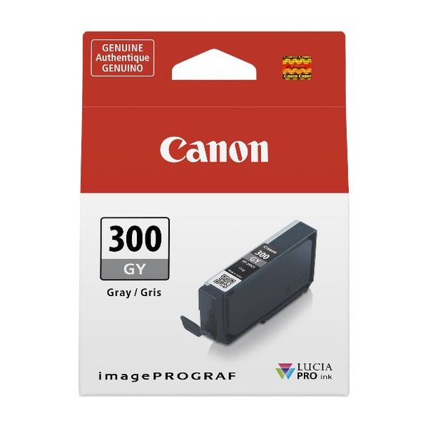 Canon PFI-300 Gray Ink Tank - Genuine Canon Ink
