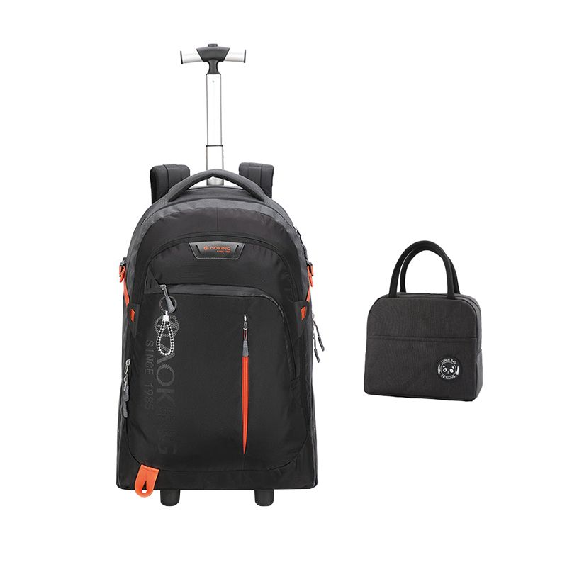 uy Rolling Luggage Trolley Backpack With Lunch Bag For Student