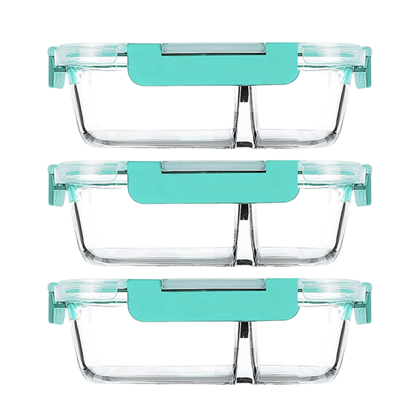 Resistant Glass Food Containers - 3 Pack image