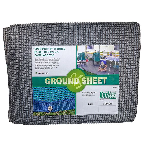 Knittex Heavy Duty Camping Ground Sheet - 2.4m x 6.5m (Silver)