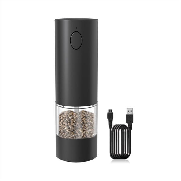 Electric Salt and Pepper Grinder Rechargeable with LED Light-B