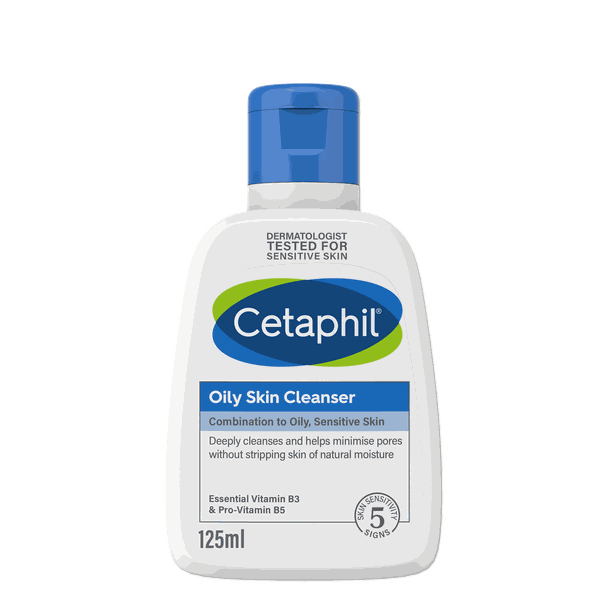 Cetaphil Oily Skin Cleanser 125ml, Face Wash, With Niacinamide
