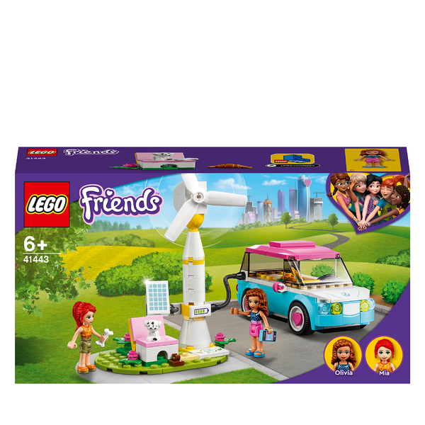 LEGO® Friends Olivia's Electric Car 41443 Building Toy Cars - 183 Pieces