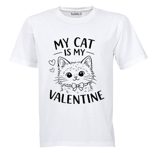 My Cat is my Valentine - Kids T-Shirt