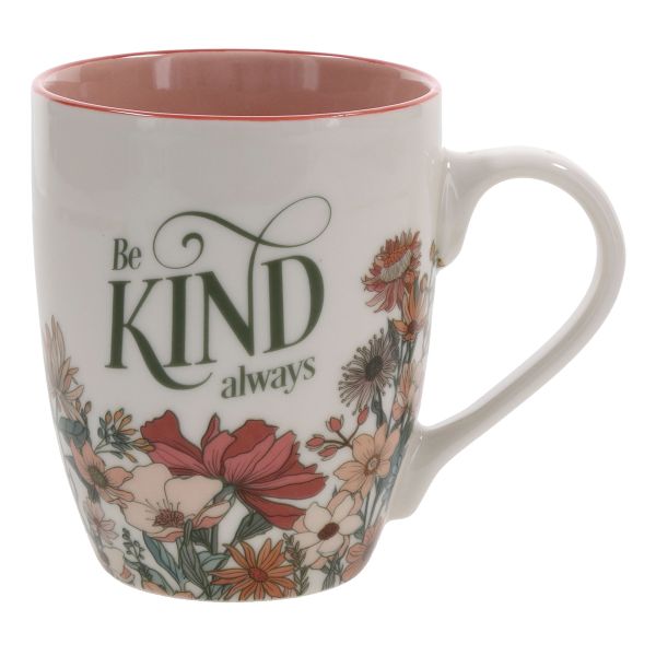 Mug with Pink Interior - Be Kind Always
