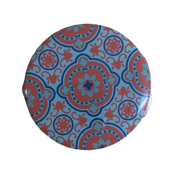 Cabinet Door Knob - Red and Blue Pattern