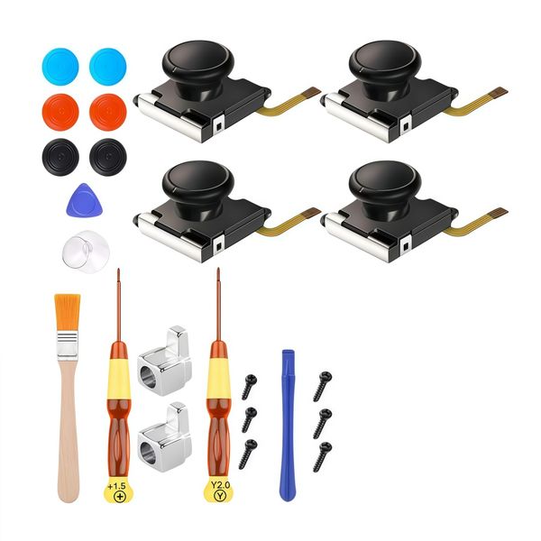25 Pieces Joycon Joystick Repair Kit Compatible With Nintendo Switch